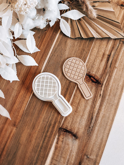 Tennis Racket Stamp and Cutter - O'Khach Baking Supplies