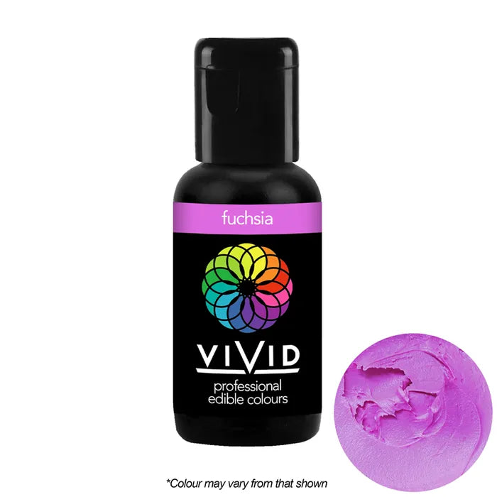 Fuchsia - Gel Colour 21g | Vivid Professional - Premium Vivid Professional from Cake Craft - Just $4.99! Shop now at O'Khach Baking Supplies