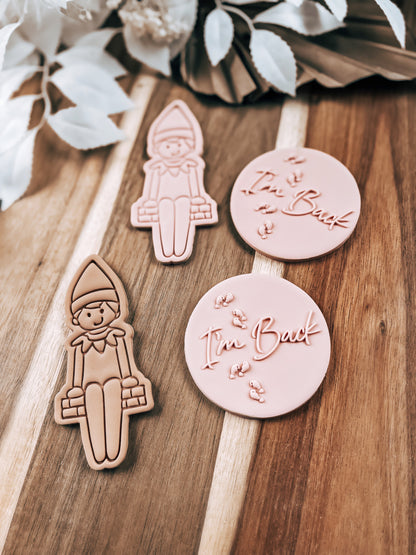 Elf On The Shelf - Cookie Stamp & Cutter - Fondant & Sugar Cookies