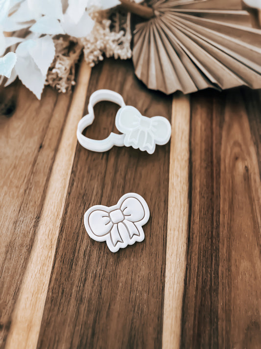 Mini Bow - Cookie Stamp & Cutter - Fondant & Sugar Cookies