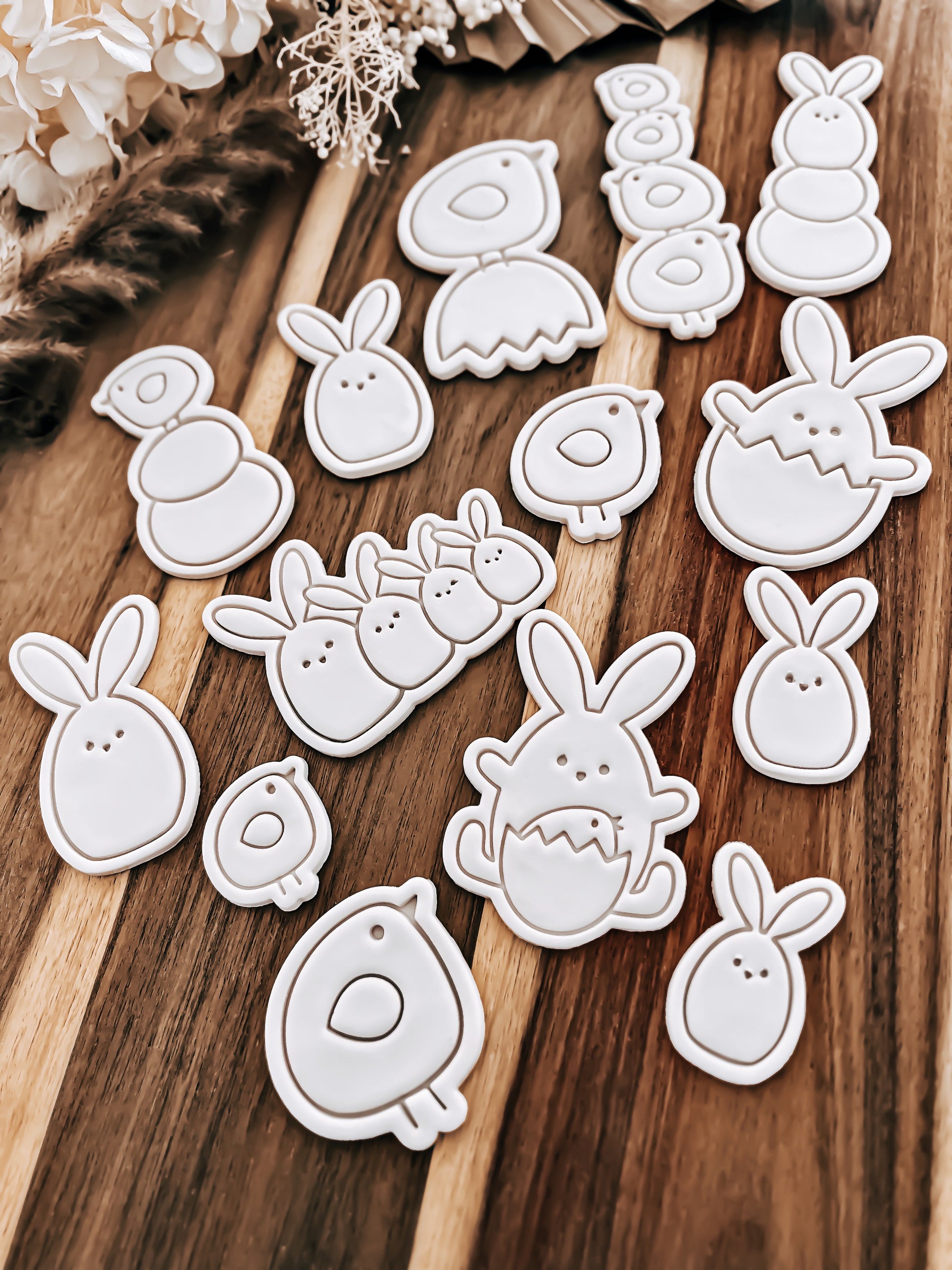 Mini Little Egg Bunnies Cookie Stamp & Cutter - Premium Cutter and Stamp from O'Khach Baking Supplies - Just $21.99! Shop now at O'Khach Baking Supplies