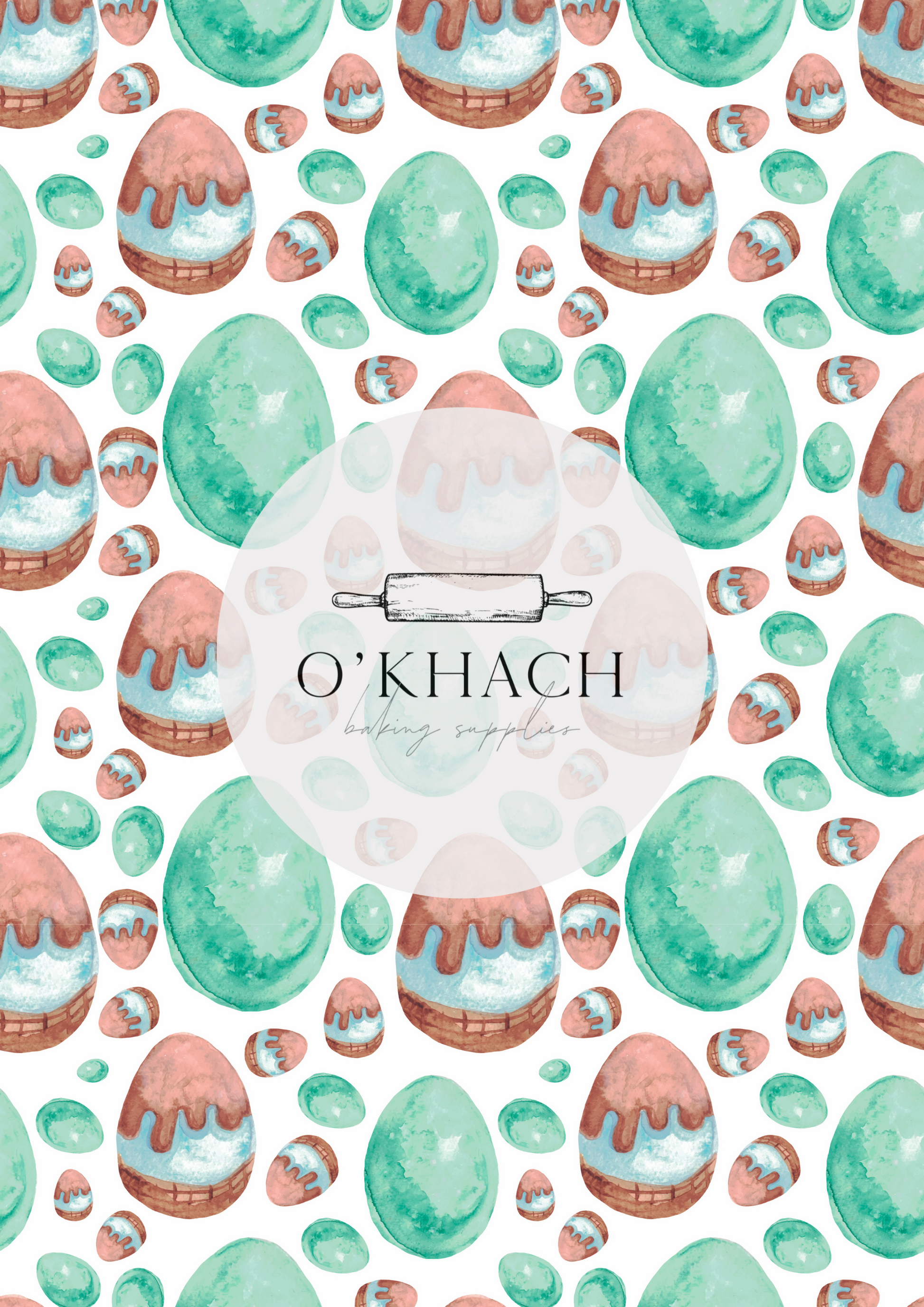 Easter Pattern No.25 - Edible Image - Premium Edible Image from O'Khach Baking Supplies - Just $16.99! Shop now at O'Khach Baking Supplies