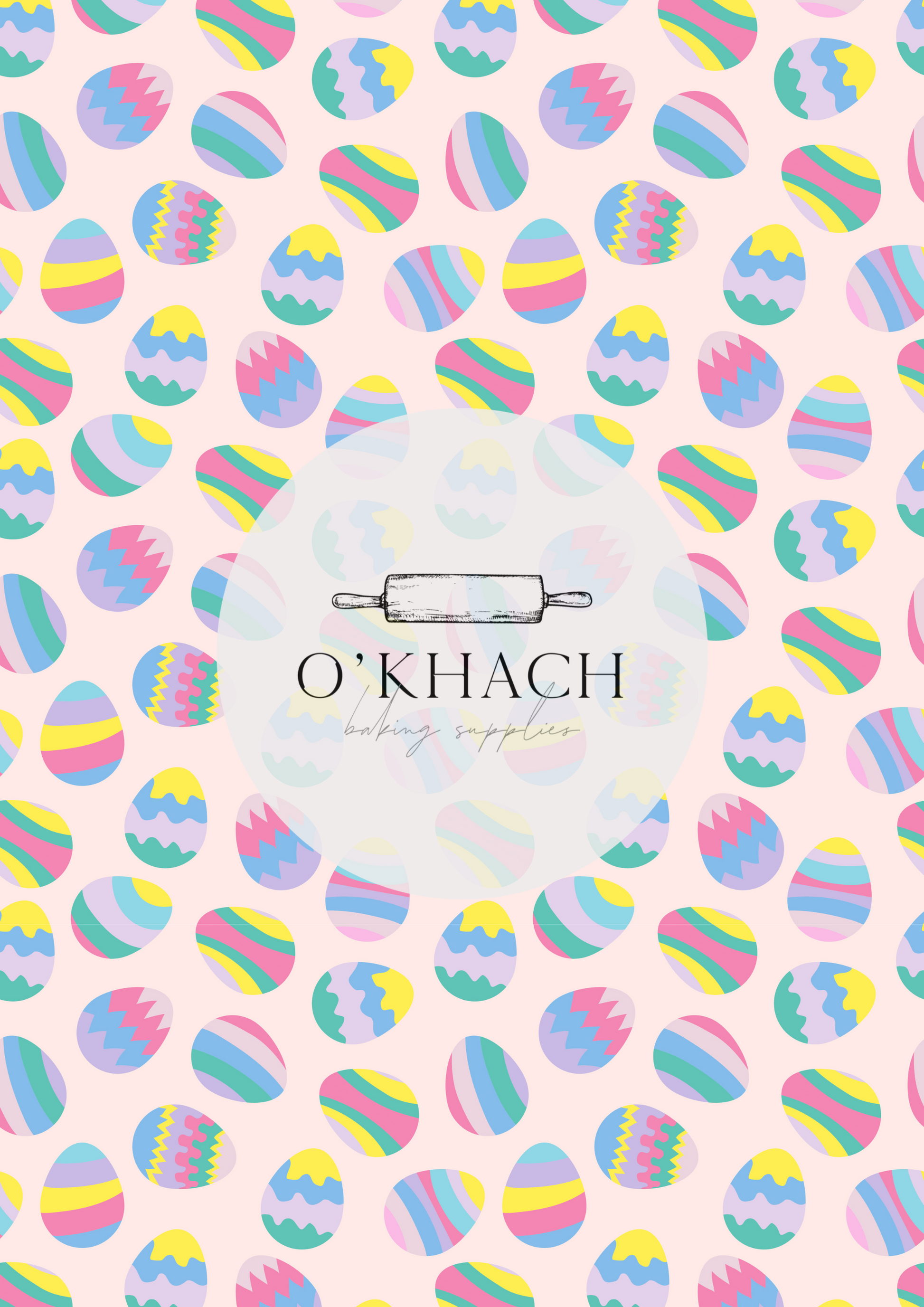 Easter Pattern No.3 - Edible Image - Premium Edible Image from O'Khach Baking Supplies - Just $16.99! Shop now at O'Khach Baking Supplies