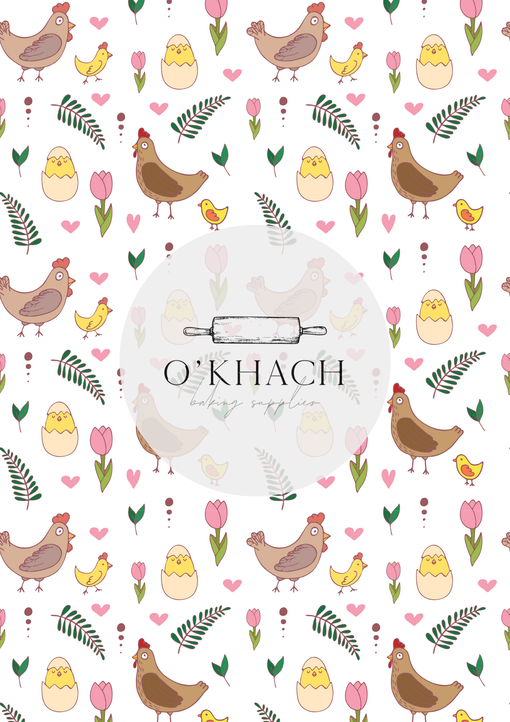 Easter Pattern No.42 - Edible Image - Premium Edible Image from O'Khach Baking Supplies - Just $16.99! Shop now at O'Khach Baking Supplies