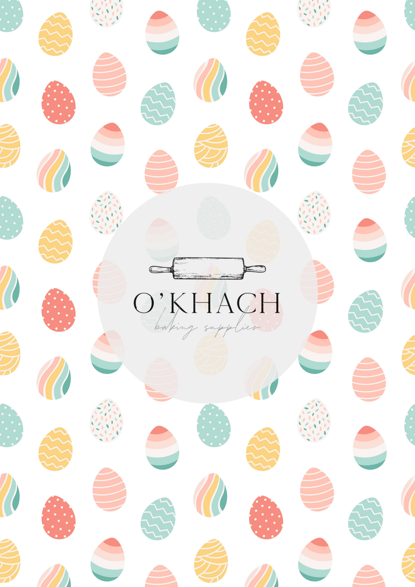 Easter Pattern No.43 - Edible Image - Premium Edible Image from O'Khach Baking Supplies - Just $16.99! Shop now at O'Khach Baking Supplies