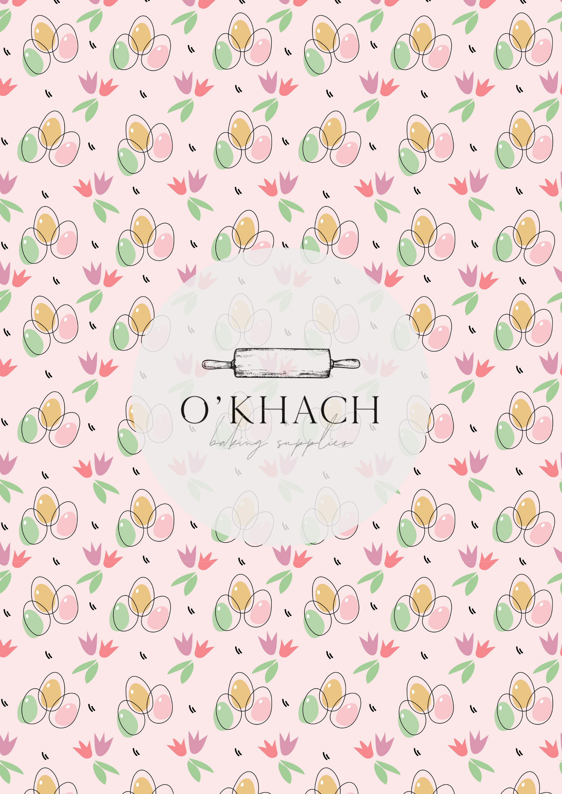 Easter Pattern No.74 - Edible Image - Premium Edible Image from O'Khach Baking Supplies - Just $16.99! Shop now at O'Khach Baking Supplies