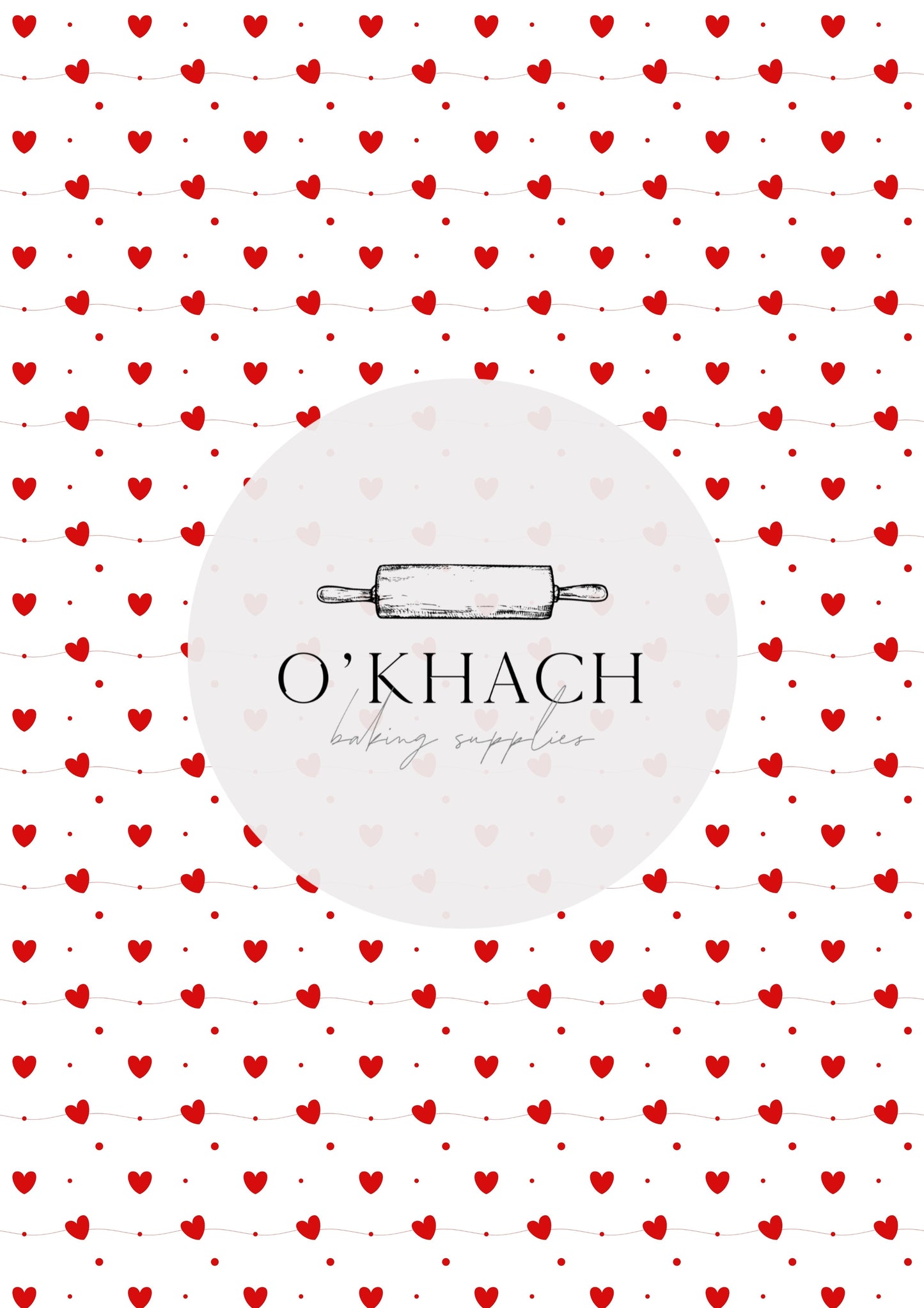 Love Details Pattern No.105 - Edible Image - Premium Edible Image from O'Khach Baking Supplies - Just $16.99! Shop now at O'Khach Baking Supplies