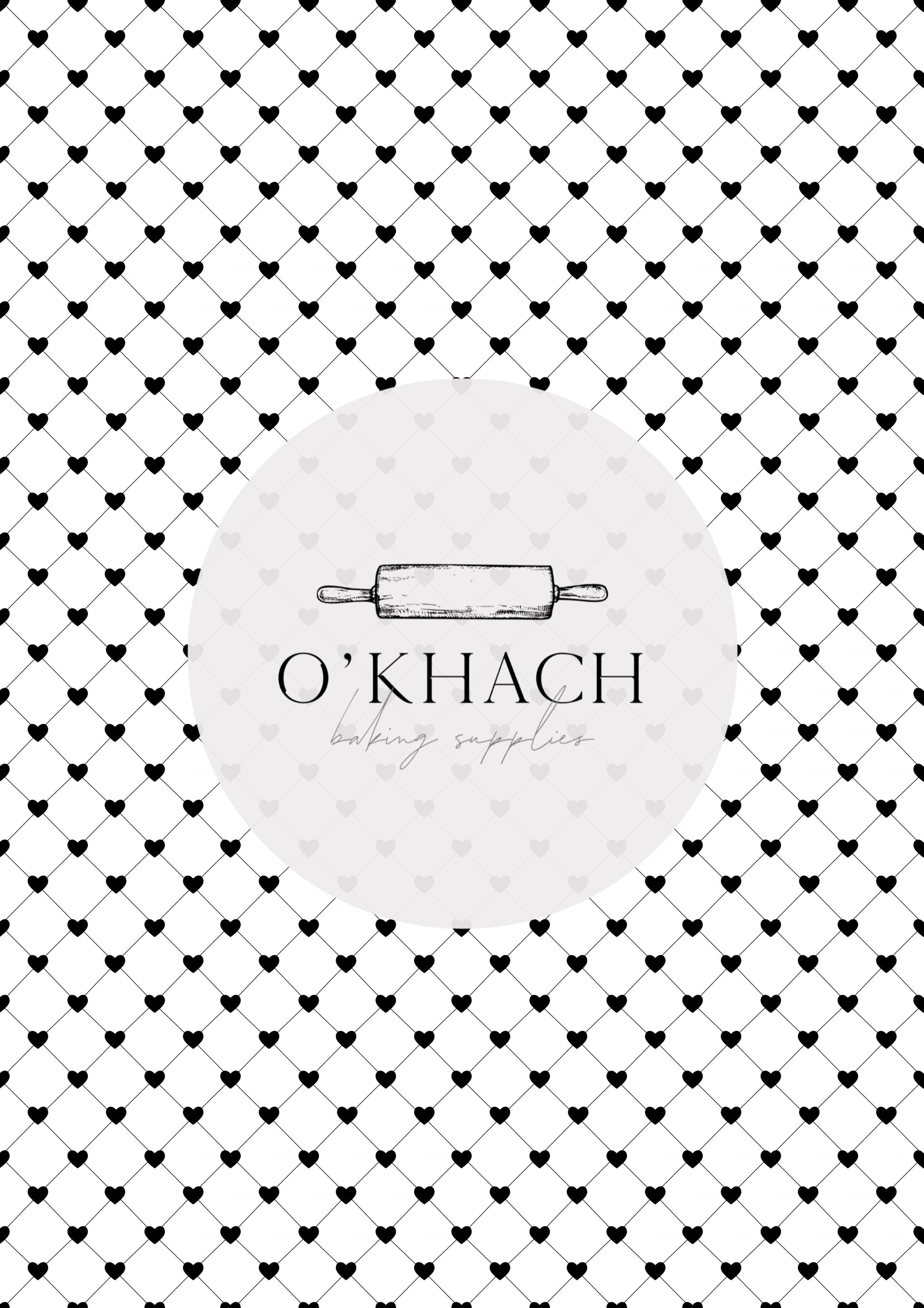 Love Details Pattern No.131 - Edible Image - Premium Edible Image from O'Khach Baking Supplies - Just $16.99! Shop now at O'Khach Baking Supplies