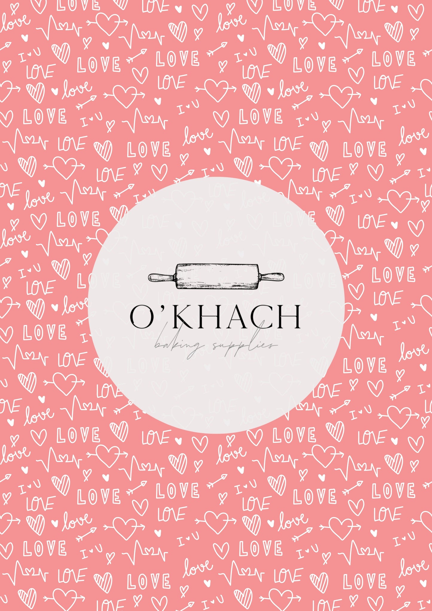 Love Details Pattern No.133 - Edible Image - Premium Edible Image from O'Khach Baking Supplies - Just $16.99! Shop now at O'Khach Baking Supplies