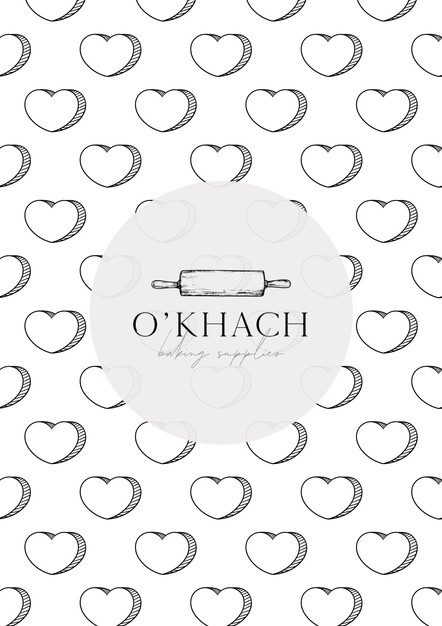 Love Details Pattern No.134 - Edible Image - Premium Edible Image from O'Khach Baking Supplies - Just $16.99! Shop now at O'Khach Baking Supplies