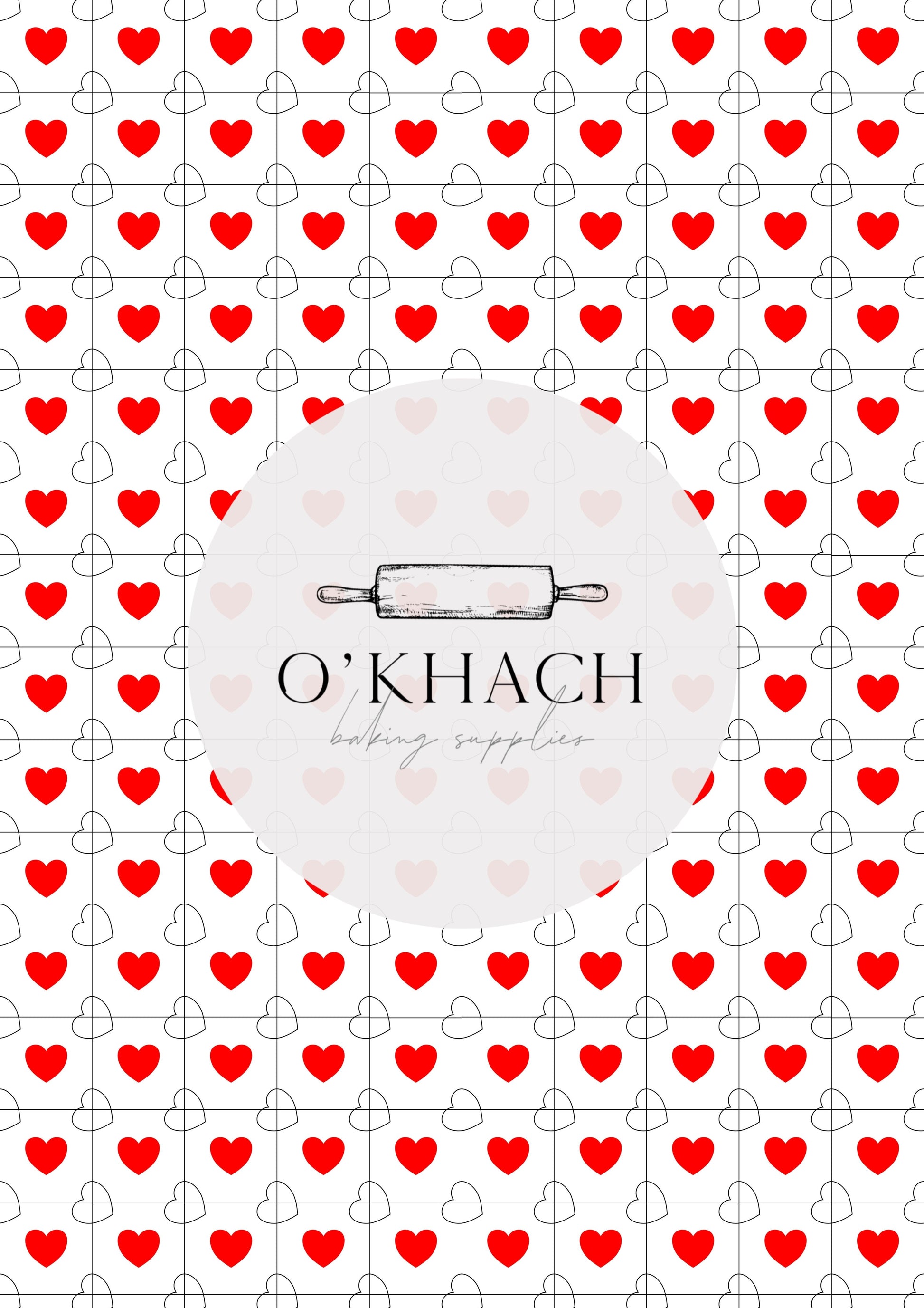 Love Details Pattern No.143 - Edible Image - Premium Edible Image from O'Khach Baking Supplies - Just $16.99! Shop now at O'Khach Baking Supplies