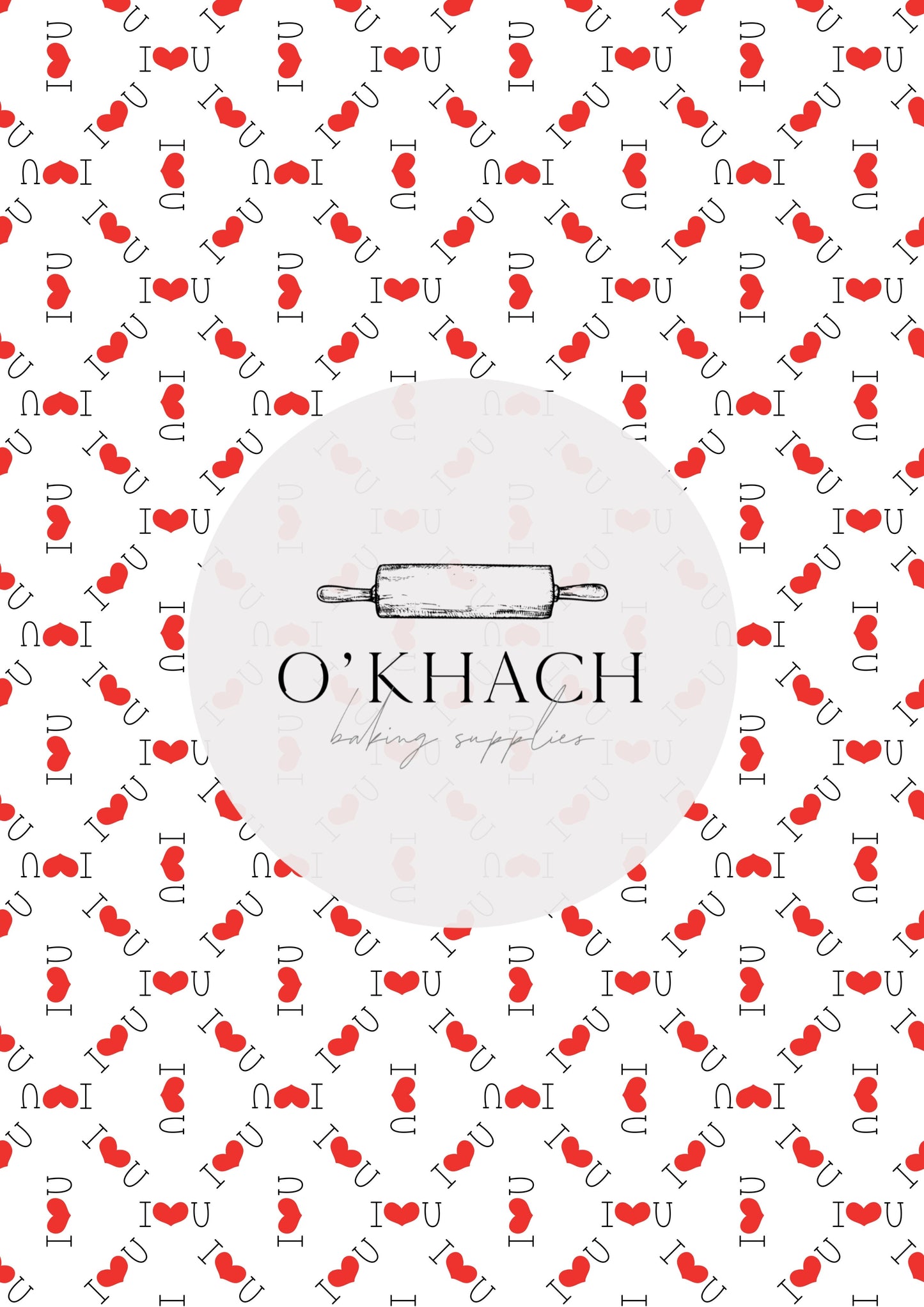 Love Details Pattern No.145 - Edible Image - Premium Edible Image from O'Khach Baking Supplies - Just $16.99! Shop now at O'Khach Baking Supplies