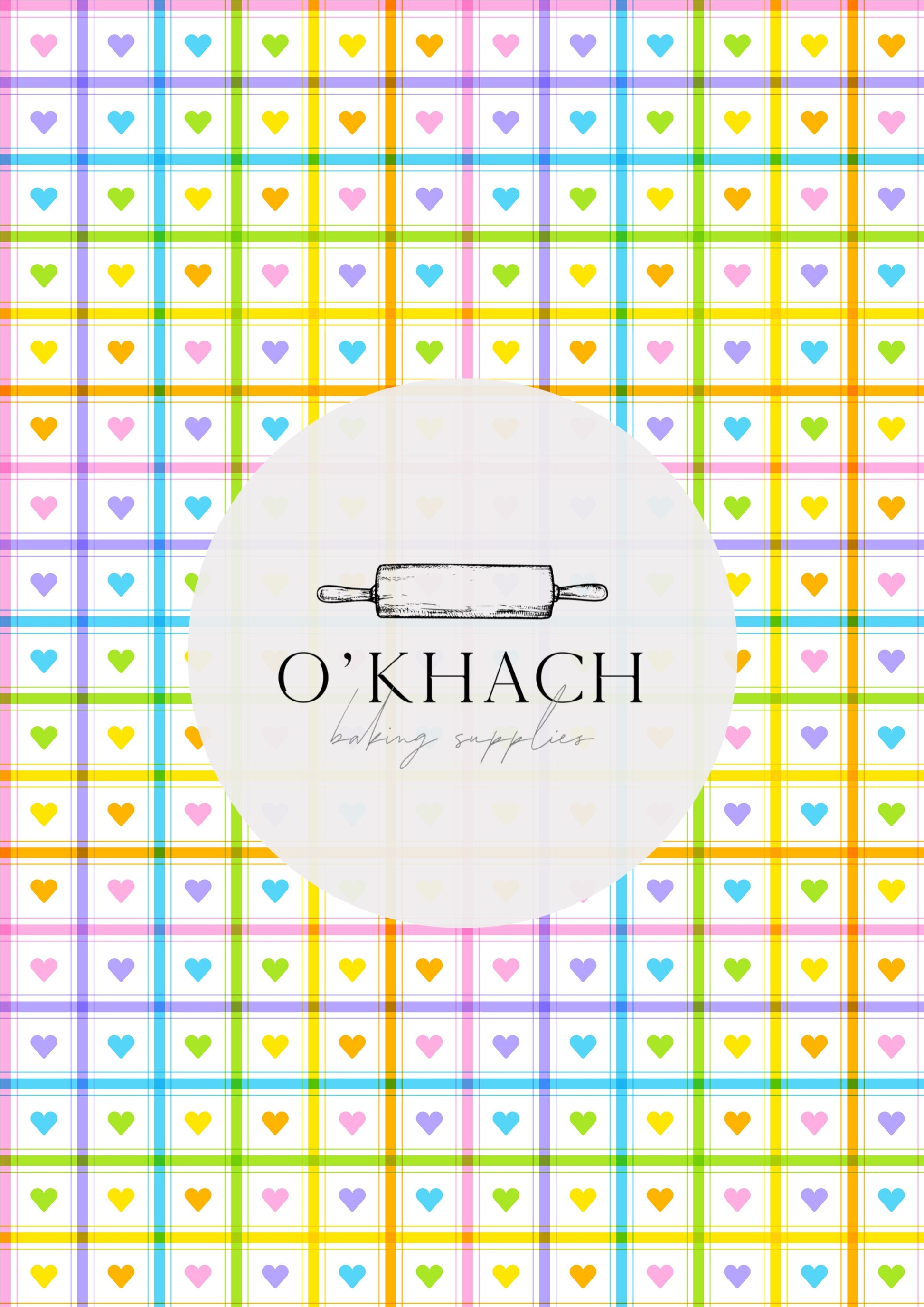 Love Details Pattern No.24 - Edible Image - Premium Edible Image from O'Khach Baking Supplies - Just $16.99! Shop now at O'Khach Baking Supplies