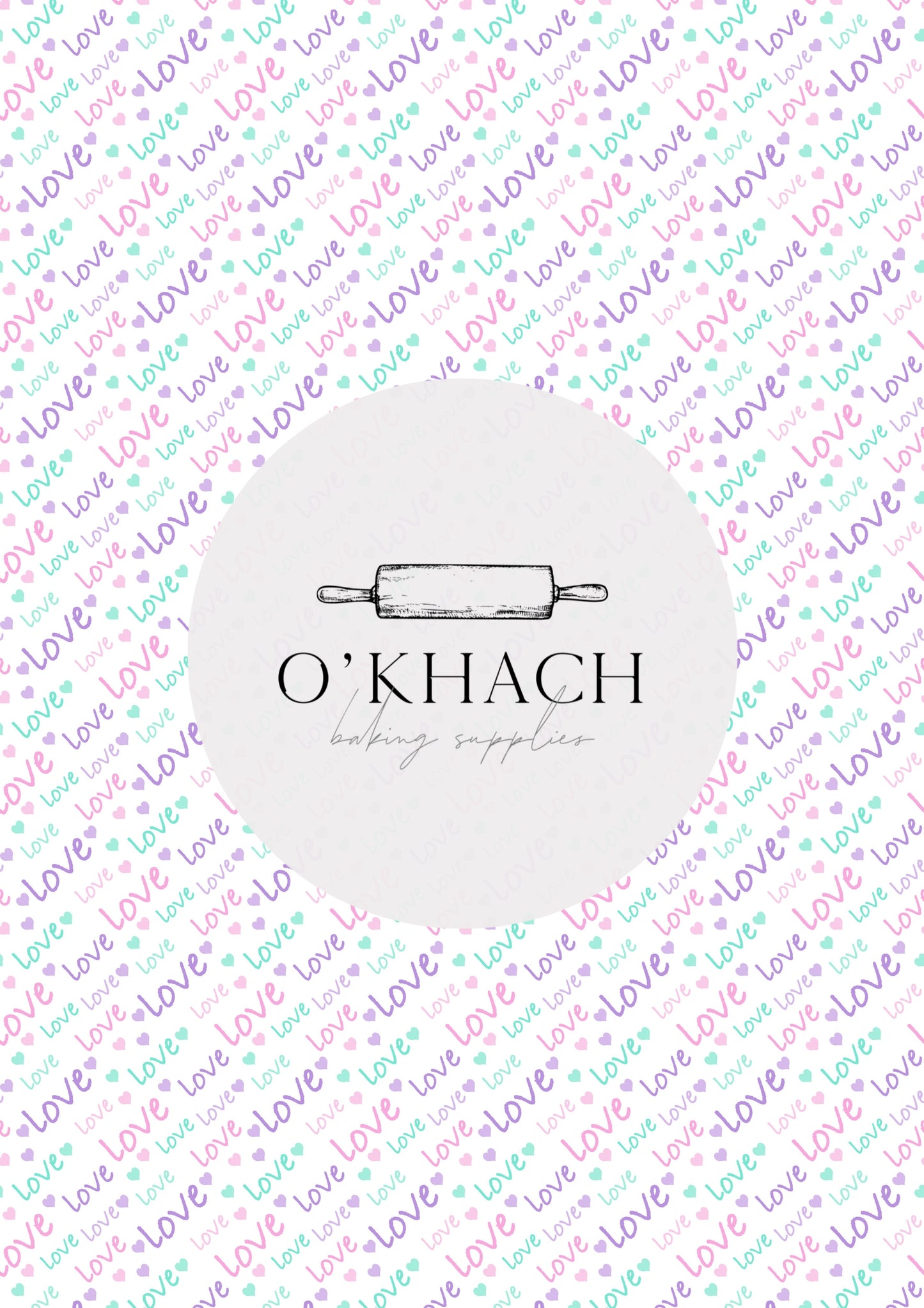 Love Details Pattern No.42 - Edible Image - Premium Edible Image from O'Khach Baking Supplies - Just $16.99! Shop now at O'Khach Baking Supplies