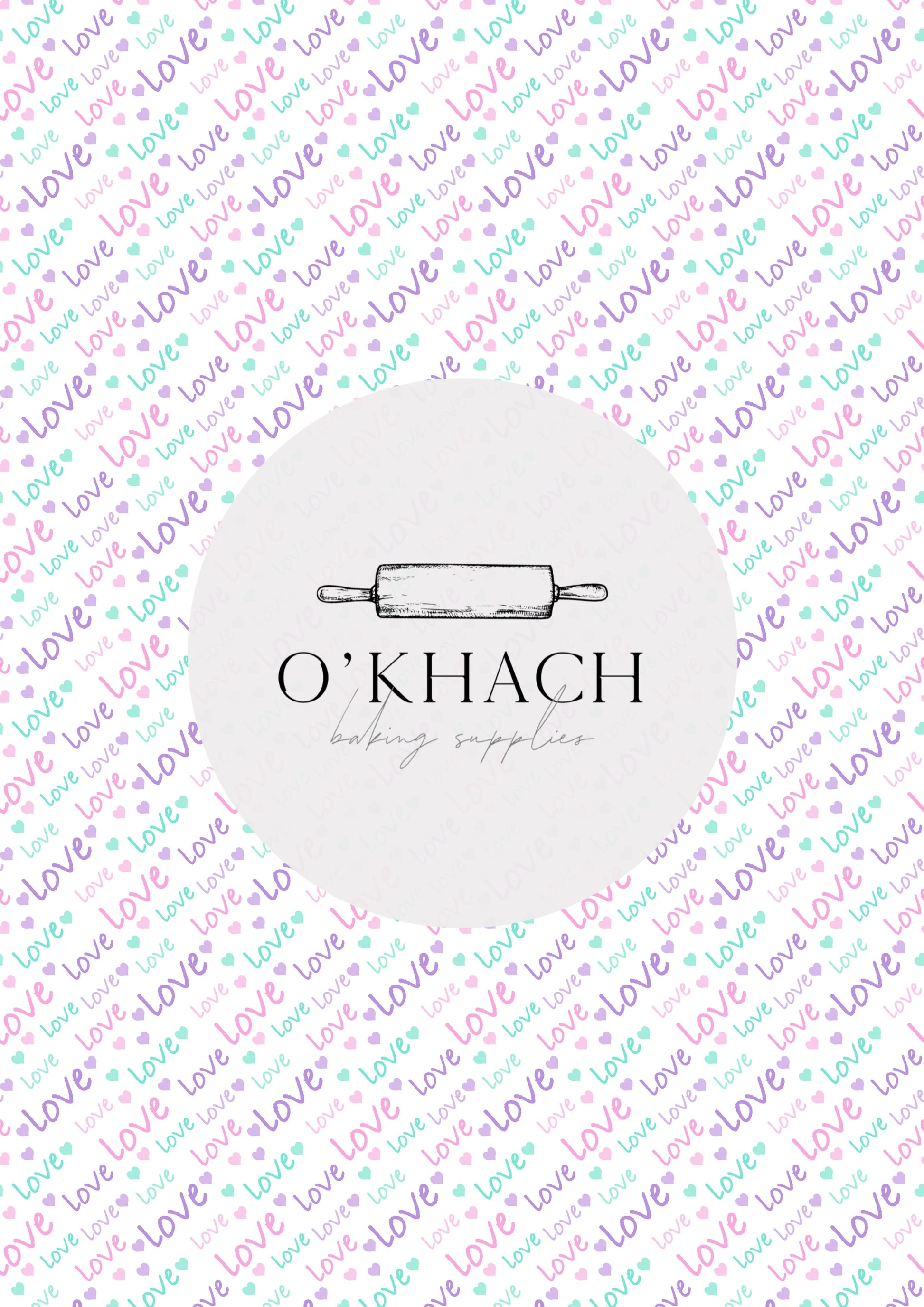 Love Details Pattern No.42 - Edible Image - Premium Edible Image from O'Khach Baking Supplies - Just $16.99! Shop now at O'Khach Baking Supplies