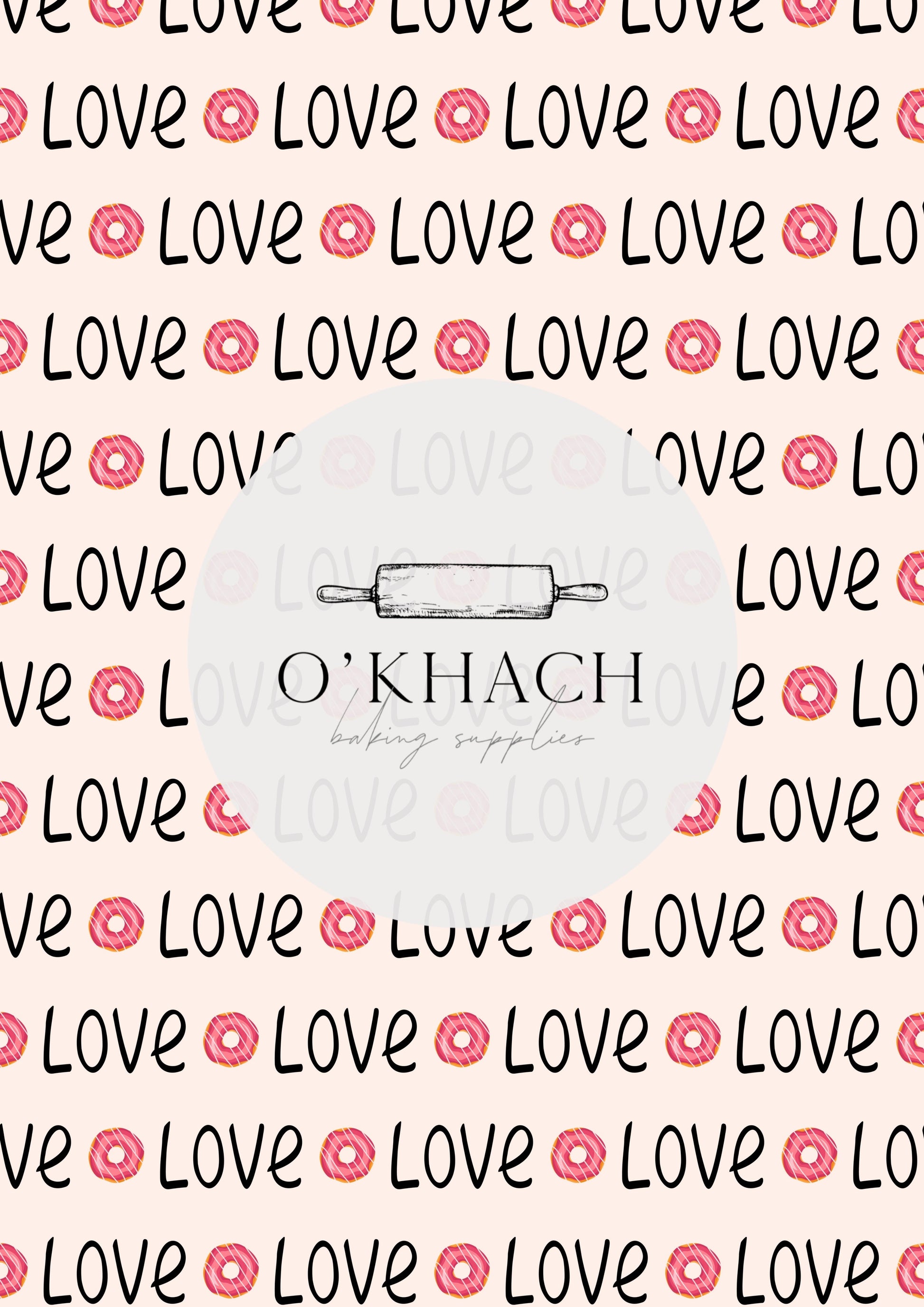 Love Details Pattern No.55 - Edible Image - Premium Edible Image from O'Khach Baking Supplies - Just $16.99! Shop now at O'Khach Baking Supplies