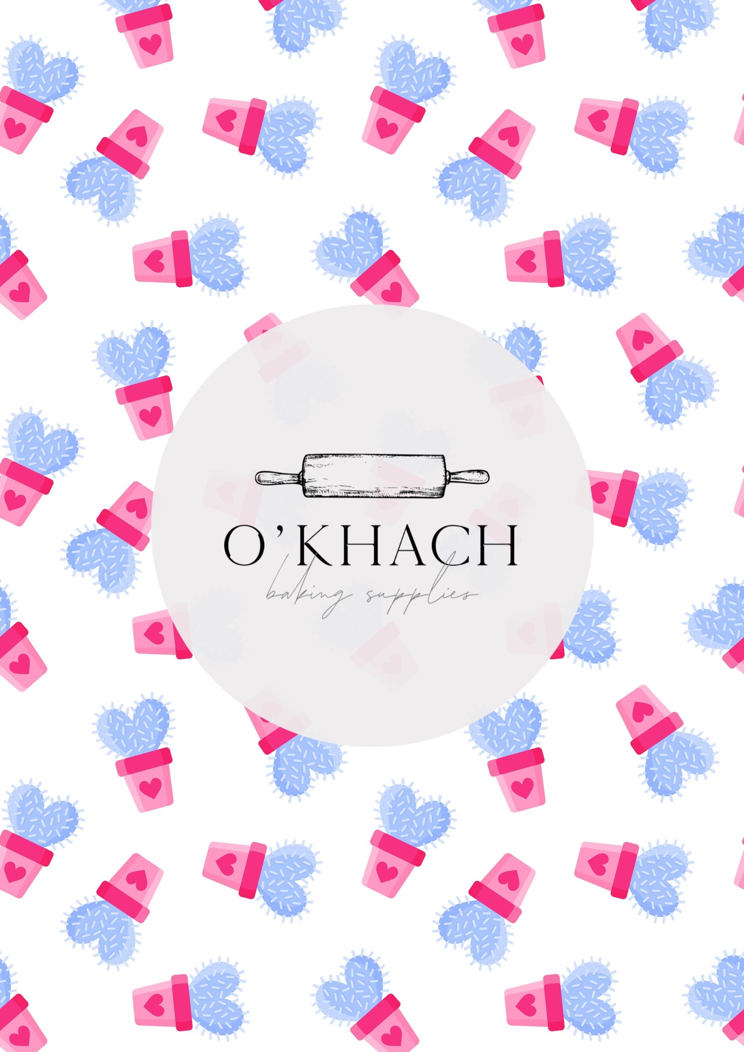 Love Details Pattern No.64 - Edible Image - Premium Edible Image from O'Khach Baking Supplies - Just $16.99! Shop now at O'Khach Baking Supplies