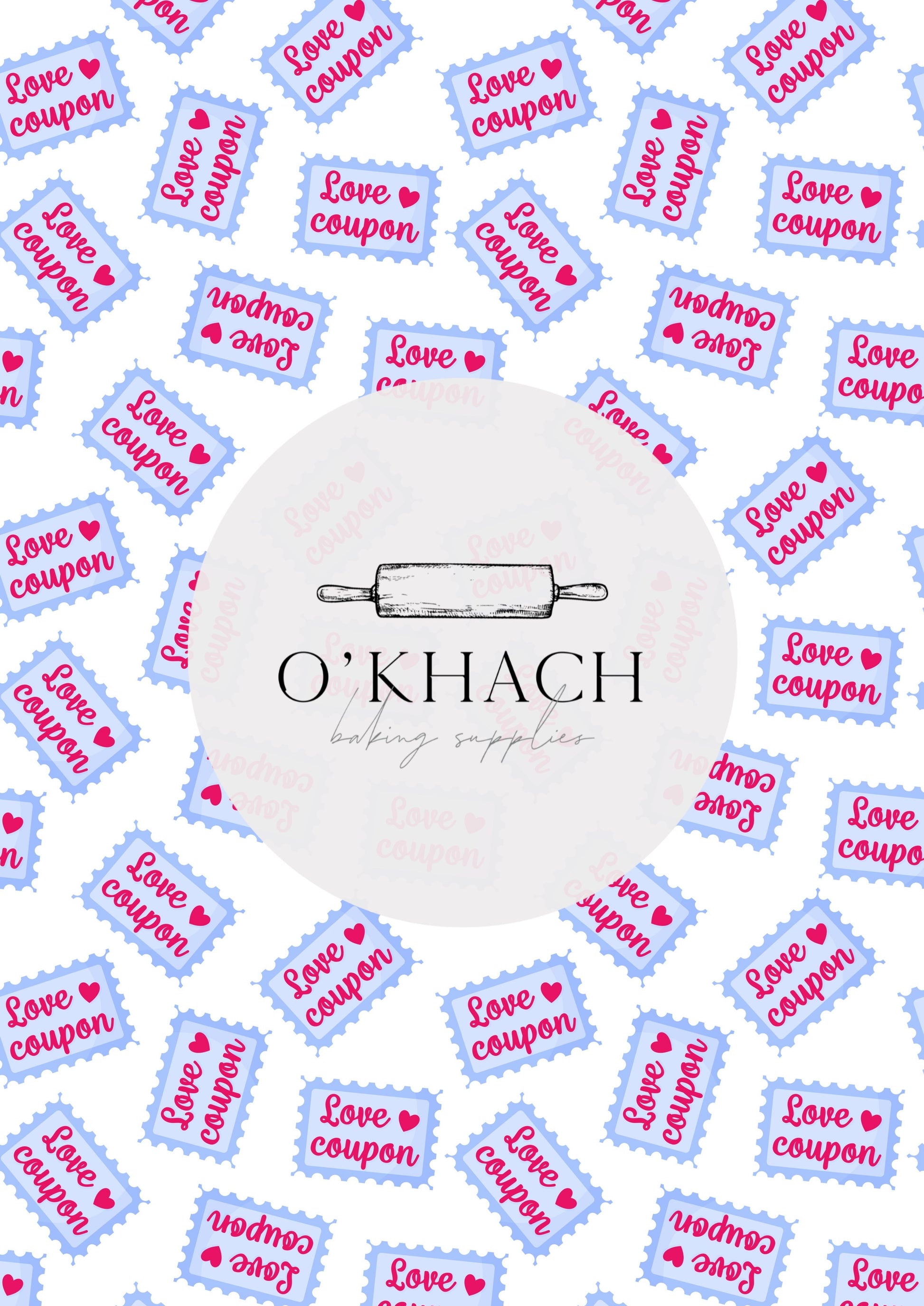 Love Details Pattern No.65 - Edible Image - Premium Edible Image from O'Khach Baking Supplies - Just $16.99! Shop now at O'Khach Baking Supplies