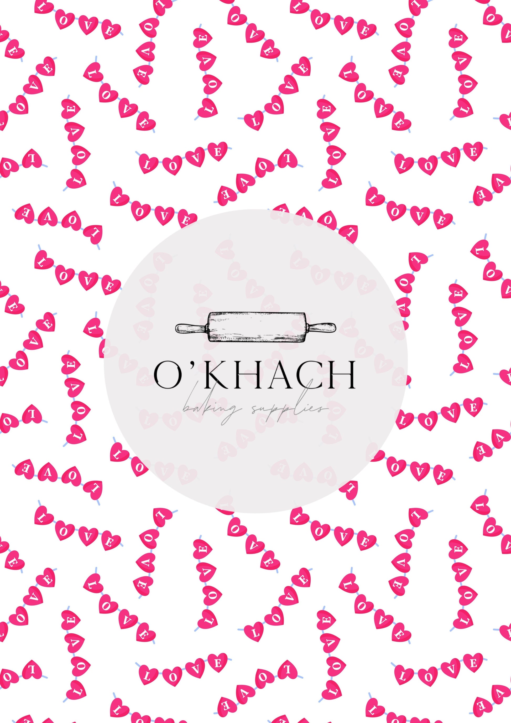 Love Details Pattern No.67 - Edible Image - Premium Edible Image from O'Khach Baking Supplies - Just $16.99! Shop now at O'Khach Baking Supplies