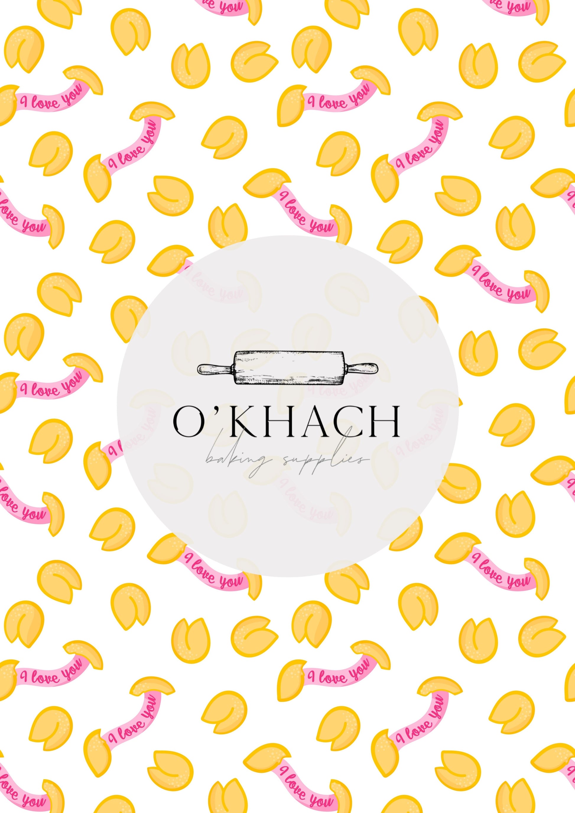 Love Details Pattern No.90 - Edible Image - Premium Edible Image from O'Khach Baking Supplies - Just $16.99! Shop now at O'Khach Baking Supplies