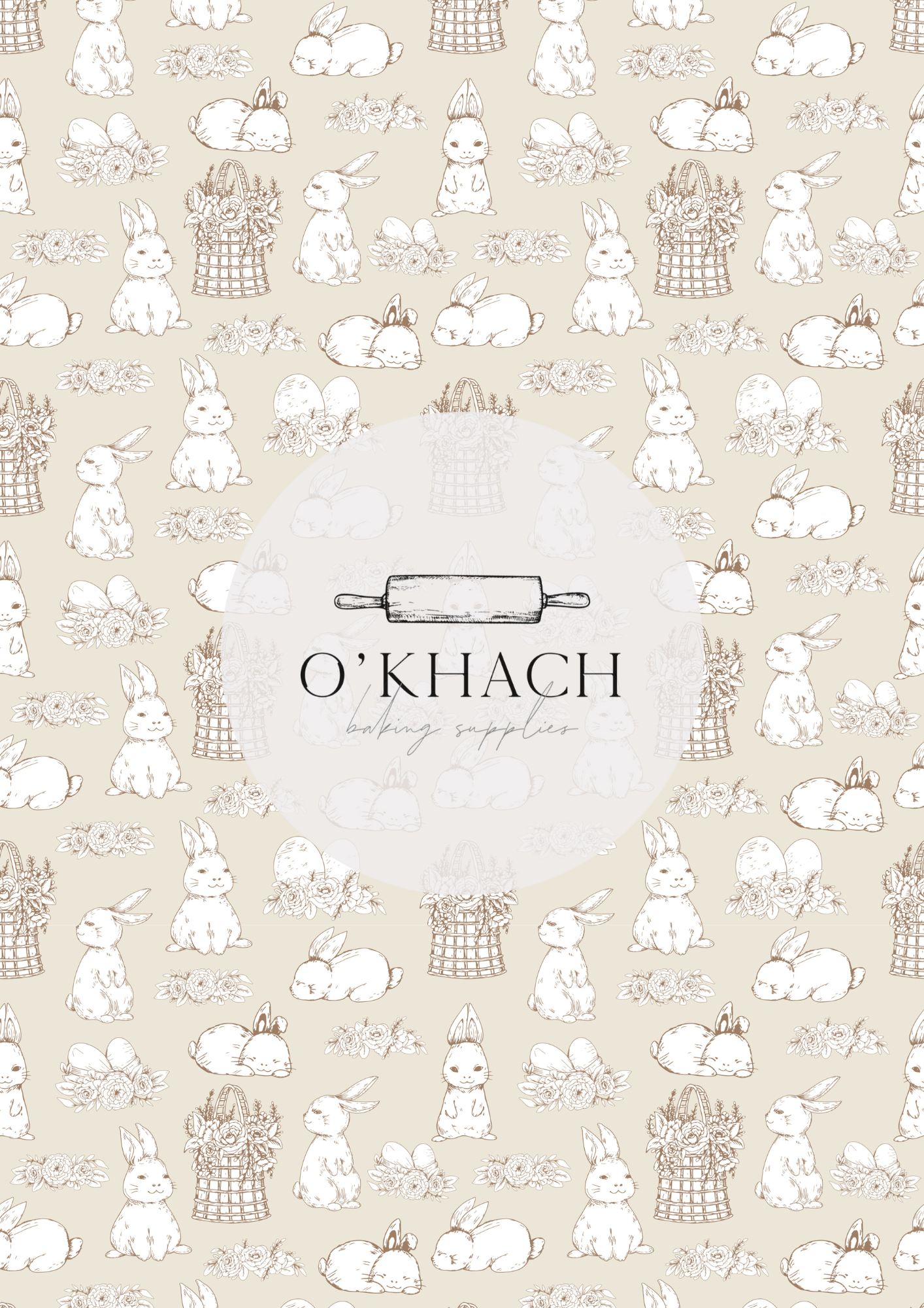 The Easter Hunt Pattern No.10 - Edible Image - Premium Edible Image from O'Khach Baking Supplies - Just $16.99! Shop now at O'Khach Baking Supplies