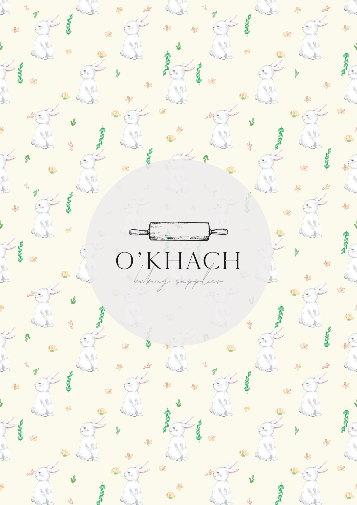 The Easter Hunt Pattern No.13 - Edible Image - Premium Edible Image from O'Khach Baking Supplies - Just $16.99! Shop now at O'Khach Baking Supplies