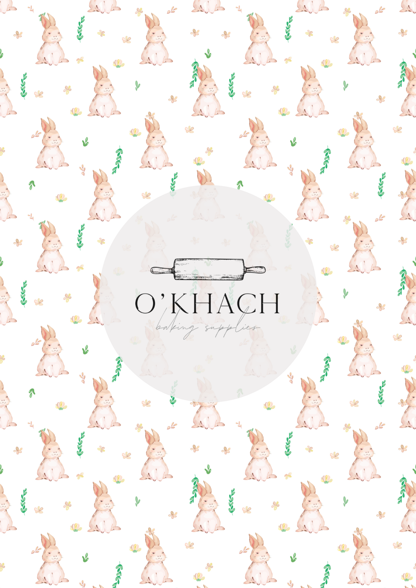 The Easter Hunt Pattern No.14 - Edible Image - Premium Edible Image from O'Khach Baking Supplies - Just $16.99! Shop now at O'Khach Baking Supplies