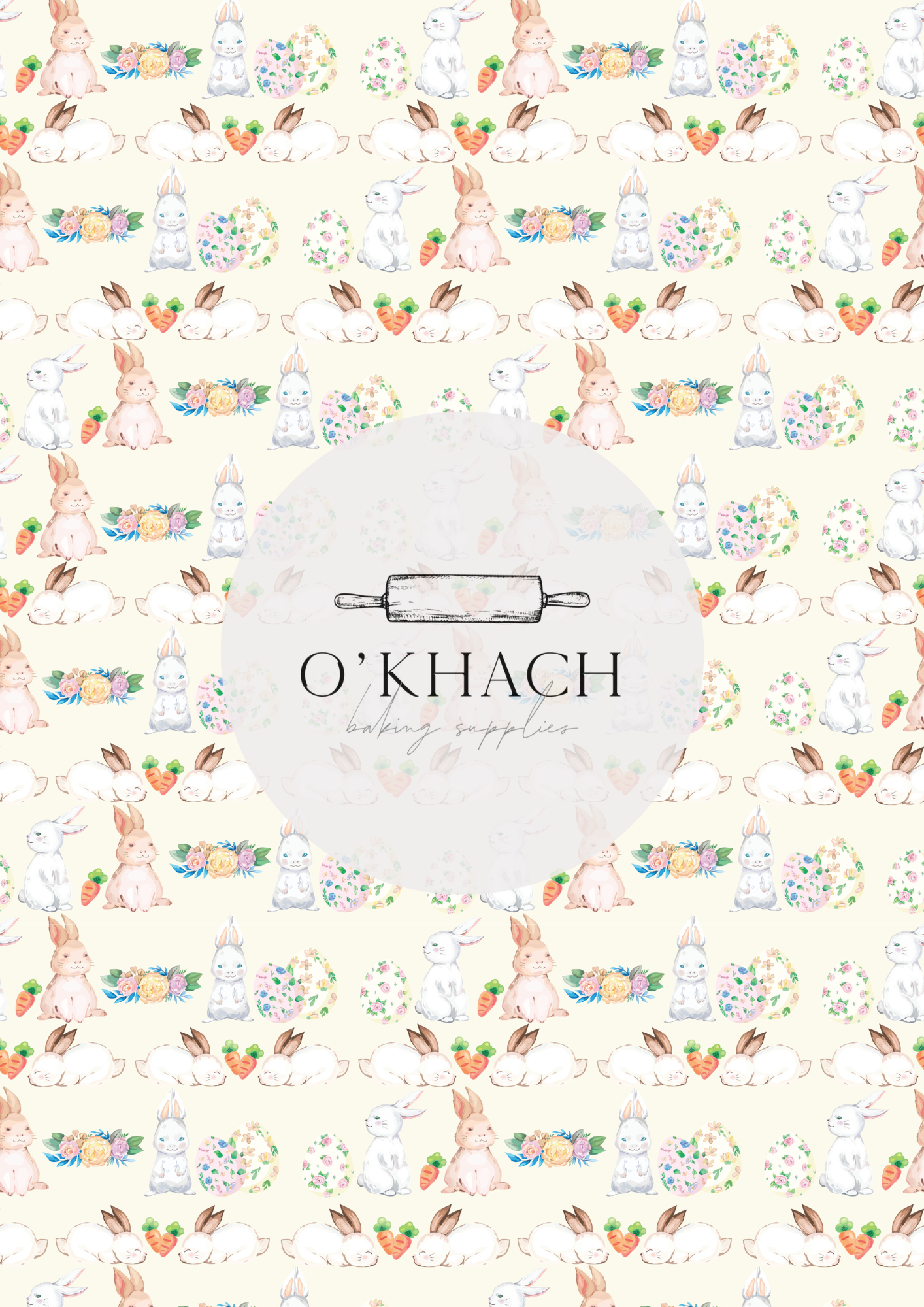 The Easter Hunt Pattern No.15 | Edible Image | DIGITAL DOWNLOAD - Premium Edible Image from O'Khach Baking Supplies - Just $6.99! Shop now at O'Khach Baking Supplies