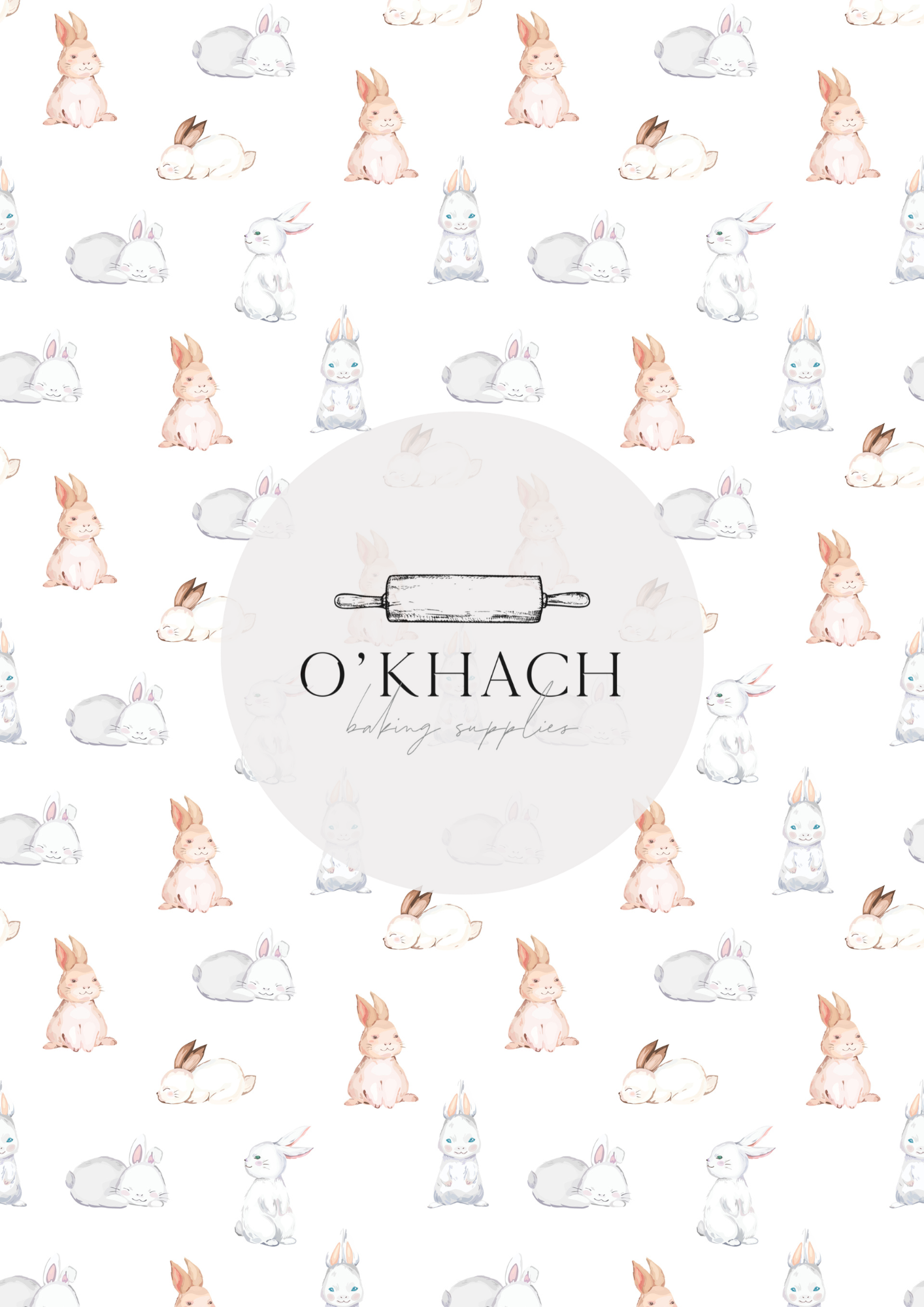 The Easter Hunt Pattern No.21 - Edible Image - Premium Edible Image from O'Khach Baking Supplies - Just $16.99! Shop now at O'Khach Baking Supplies