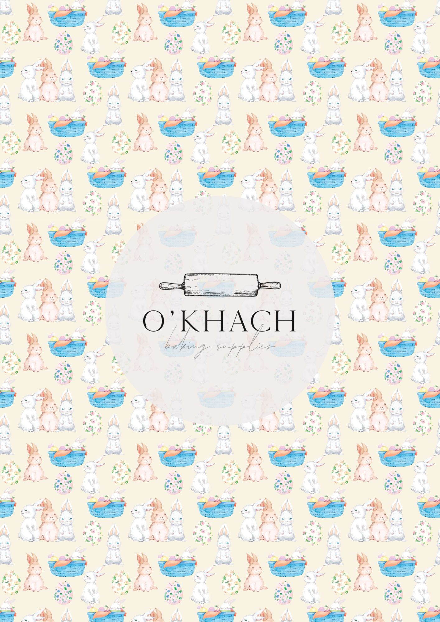 The Easter Hunt Pattern No.6 - Edible Image - Premium Edible Image from O'Khach Baking Supplies - Just $16.99! Shop now at O'Khach Baking Supplies