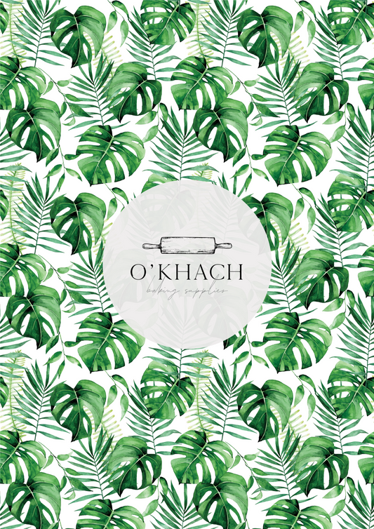 Tropical Watercolour Pattern No.36 - Edible Image - Premium Edible Image from O'Khach Baking Supplies - Just $16.99! Shop now at O'Khach Baking Supplies